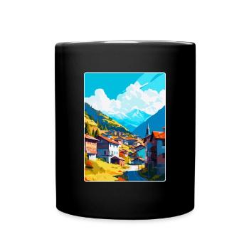 Artvin Türkei Vintage Reiseposter WPA Souvenir - Tasse einfarbig - Schwarz - Vorne