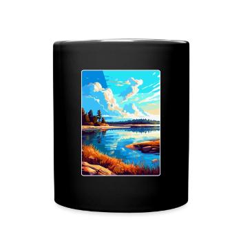 Warta Mouth Poland Vintage Travel Poster Souvenir - Full Colour Mug - black - Front