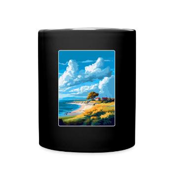 Gotland Schweden Vintage Reiseplakat Souvenir WPA - Tasse einfarbig - Schwarz - Vorne