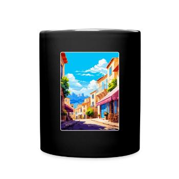 Cassis France Affiche de voyage vintage WPA Souvenir - Mug uni - noir - Devant