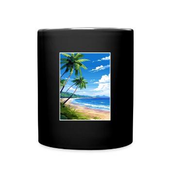 Osa Halbinsel Costa Rica Vintage Reiseposter WPA - Tasse einfarbig - Schwarz - Vorne