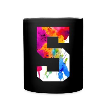 NUMMER 5 JAHRE ALT 5. GEBURTSTAG - Tasse einfarbig - Schwarz - Vorne