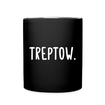 Treptow Berlin Bezirk Fancy - Tasse einfarbig - Schwarz - Vorne