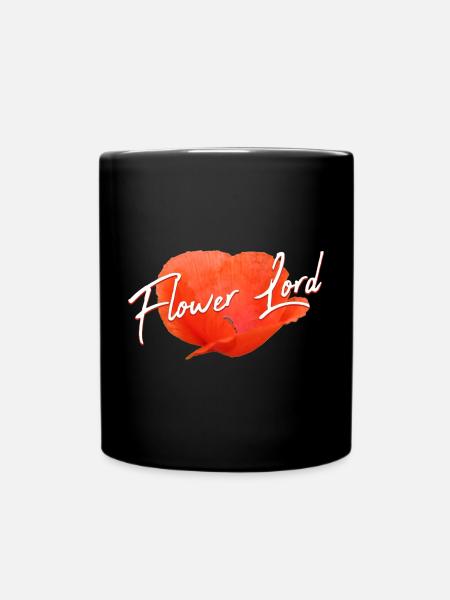 Mohn Mohnblume Klatschmohn Blumenhändler - Tasse einfarbig - Schwarz