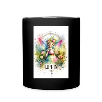 Prinzessin - Pixies - Blumen, Aquarell, Fee - Tasse einfarbig - Schwarz - Vorne
