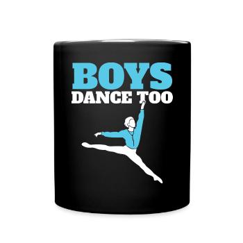 Boys Dance Too - Tasse einfarbig - Schwarz - Vorne