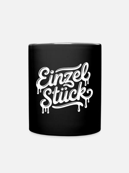 Einzelstück (Farbe änderbar Personalisierung) - Tasse einfarbig - Schwarz