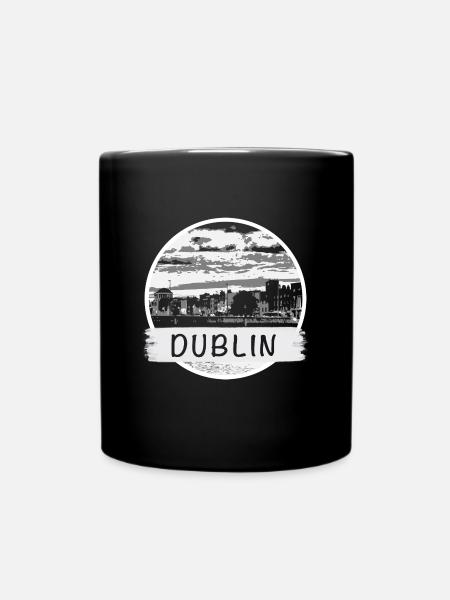Dublin City - Tasse einfarbig - Schwarz