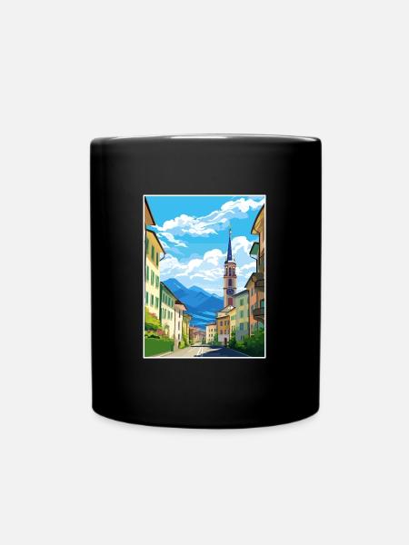 Bozen Italien Vintage Reiseposter WPA Souvenir - Tasse einfarbig - Schwarz