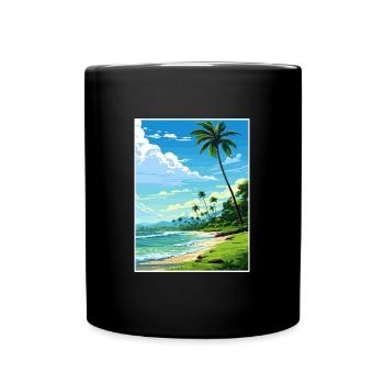 Osa Halbinsel Costa Rica Vintage Reiseposter WPA - Tasse einfarbig - Schwarz - Vorne