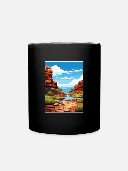Karijini Nationalpark Australien Reiseposter - Tasse einfarbig - Schwarz