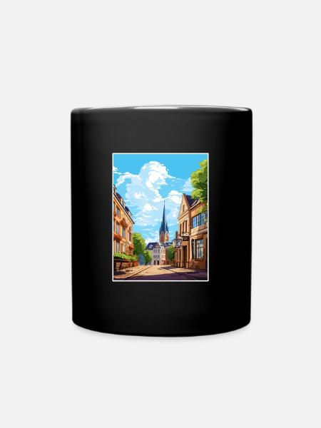 Mainz Dekoration Deutschland Vintage Reiseposter WPA - Tasse einfarbig - Schwarz