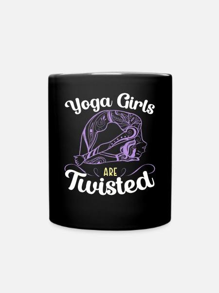 Yoga-Lehrer Meditation Fitness-Übung - Tasse einfarbig - Schwarz