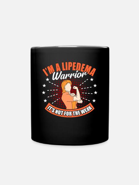 Lipidema Fighter - Tasse einfarbig - Schwarz