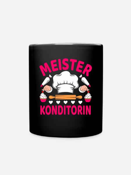 Meisterkonditorin Beste Konditorin Lustiges - Tasse einfarbig - Schwarz
