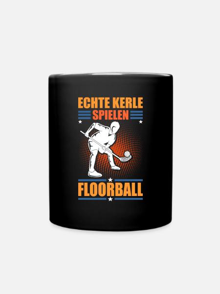 Floorball Floorballspieler - Tasse einfarbig - Schwarz