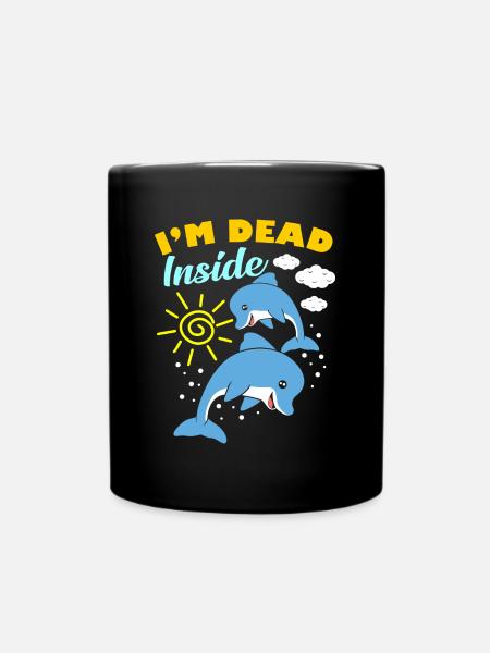 I'm Dead Inside - Tasse einfarbig - Schwarz