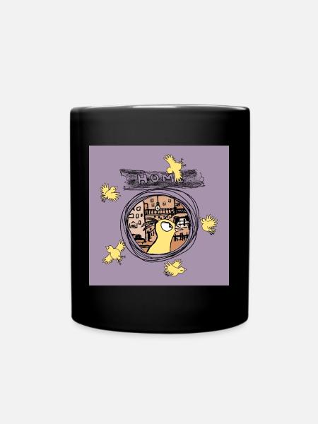 Vogelnest - Tasse einfarbig - Schwarz