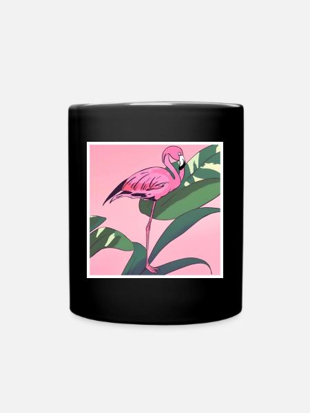 Flamingo#2 - Tasse einfarbig - Schwarz