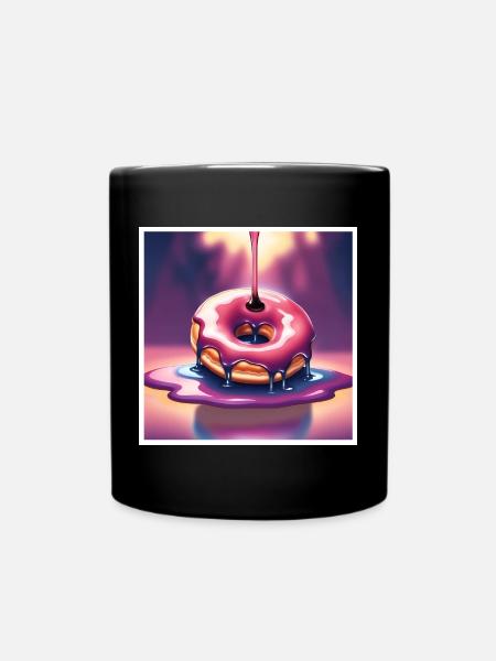 Donut 3 - Tasse einfarbig - Schwarz