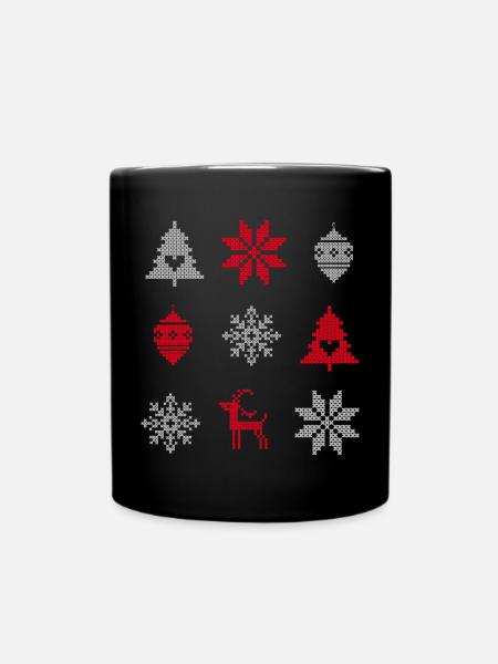 Advent - Tasse einfarbig - Schwarz