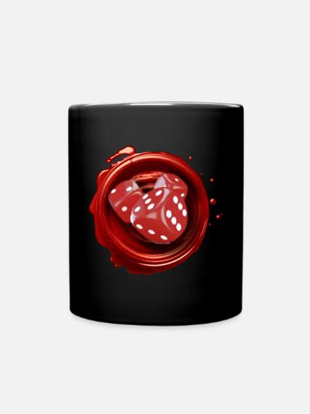 Wachsstempel Absurde Welt - Tasse einfarbig - Schwarz