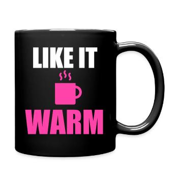 Mag es warmes Tassen-Design - Tasse einfarbig - Schwarz - Rechts