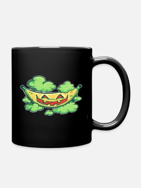 Halloween-Banane - Tasse einfarbig - Schwarz