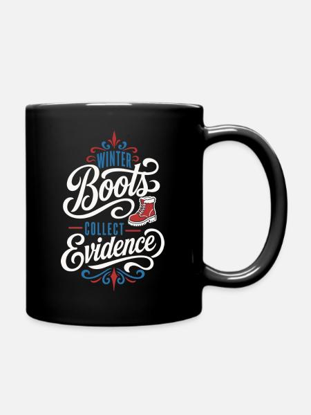 Winterstiefel – Winter Boots Collect Evidence - Tasse einfarbig - Schwarz