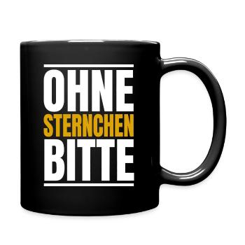 Ohne Sternchen bitte Gendern - Tasse einfarbig - Schwarz - Rechts
