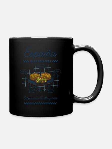 Mallorquinische Empanadas - Tasse einfarbig - Schwarz