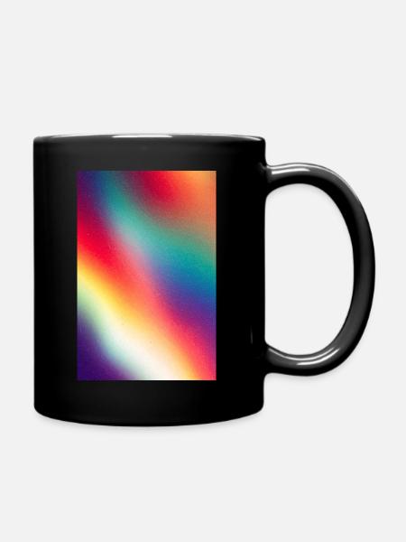 Regenbogenlichtbögen Poster Design - Tasse einfarbig - Schwarz