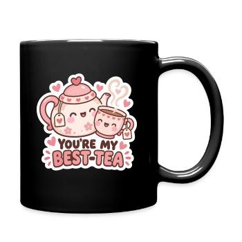 Best-Tea Freundschaft Teekannen-Duo - Tasse einfarbig - Schwarz - Rechts
