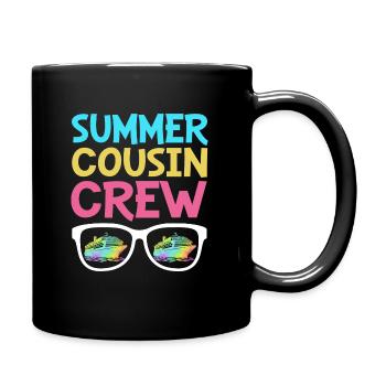 Kreuzfahrt Kreuzfahrtschiff Cousin Vetter Cousine - Tasse einfarbig - Schwarz - Rechts