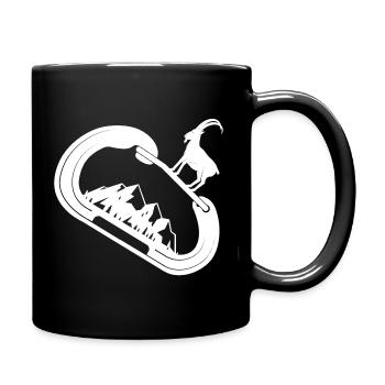 klettern bouldern felsklettern berge Bergsport - Tasse einfarbig - Schwarz - Rechts
