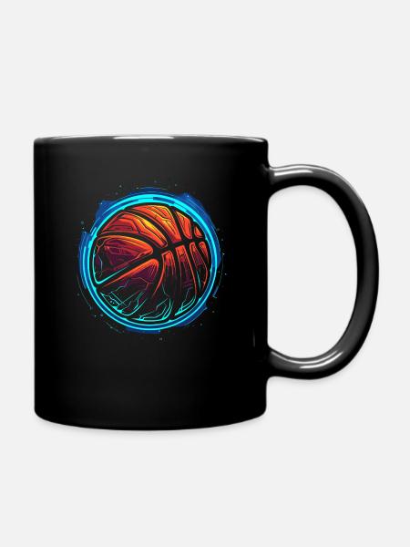Basketball Ball Steamwave - Tasse einfarbig - Schwarz