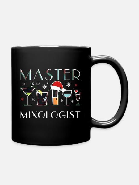 Master Mixologist Barkeeper Cocktail Weihnachten - Tasse einfarbig - Schwarz