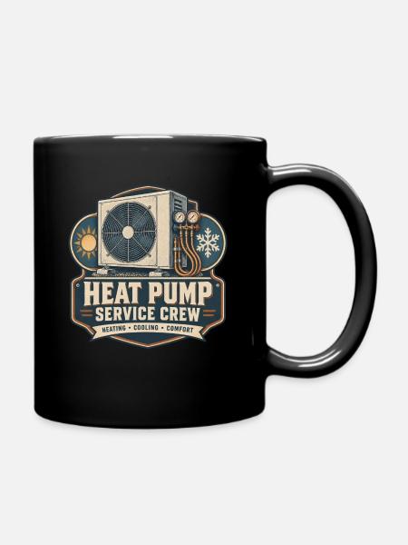 Heat Pump Service Crew Wärmepumpe - Tasse einfarbig - Schwarz