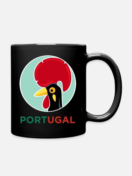 Hahn von Barcelos, Portugal - Tasse einfarbig - Schwarz