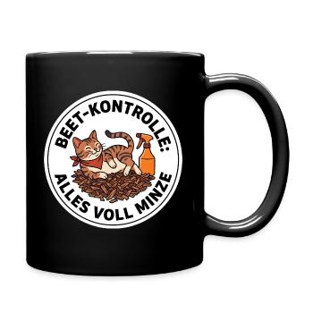 Katzenminze Beet-Kontrolle Katze Garten Kraut - Tasse einfarbig - Schwarz - Rechts