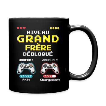 Big Brother Level freigeschalteter Gamer Bald Zukunft - Tasse einfarbig - Schwarz - Rechts