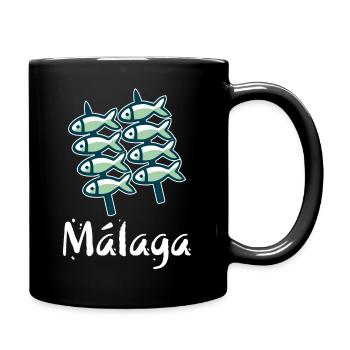 Willkommen in Malaga 8: El Espeto - Tasse einfarbig - Schwarz - Rechts