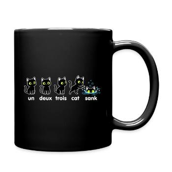 Un Deux Trois Katzen Sink - Tasse einfarbig - Schwarz - Rechts