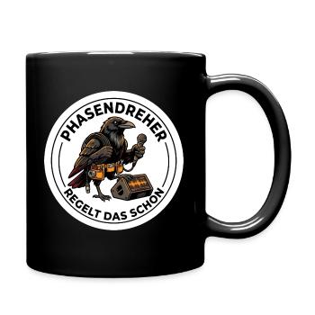 Tontechniker Phasendreher PA System - Tasse einfarbig - Schwarz - Rechts