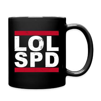LOL SPD - Tasse einfarbig - Schwarz - Rechts