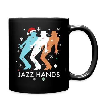 Jazz Hands Jazz Dance Tänzer Weihnachten - Tasse einfarbig - Schwarz - Rechts