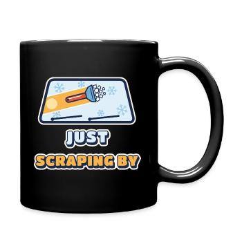 Ich komme gerade so über die Runden - Tasse einfarbig - Schwarz - Rechts