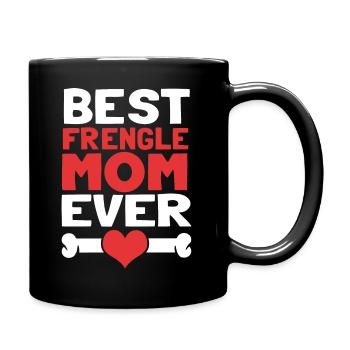 Frengle Hund - Tasse einfarbig - Schwarz - Rechts