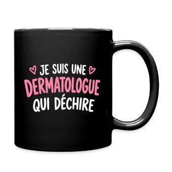 Dermatologe, der reißt - Tasse einfarbig - Schwarz - Rechts