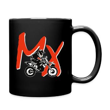 mx enduro - Tasse einfarbig - Schwarz - Rechts